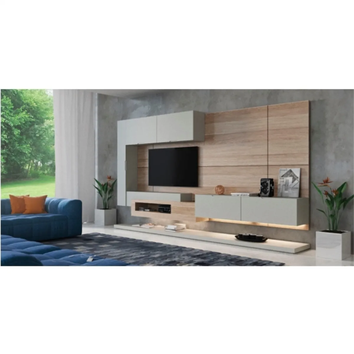 VESTO - Melamina gris humo 15mm 1,83x2,50mt