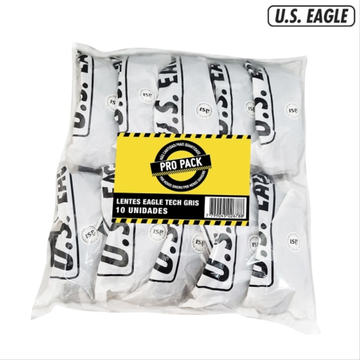 STEELPRO - Pack lentes eagle tech gris 10uds