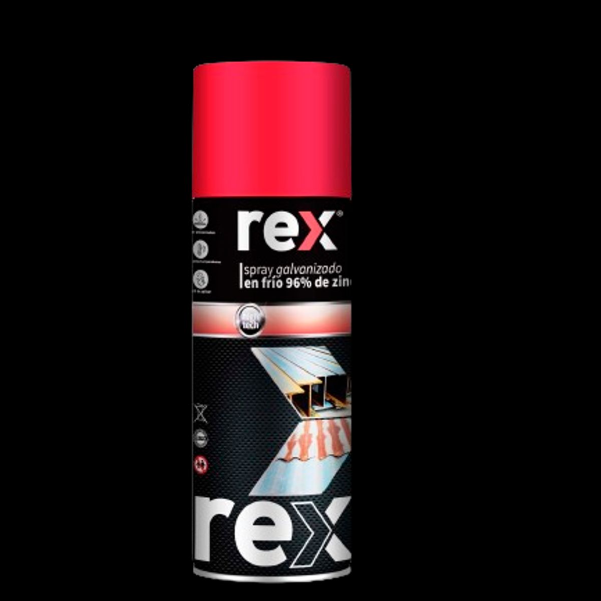 GENERICO - Pintura Zinc Galvanizado En Frio 96% 400ml Rex 30048