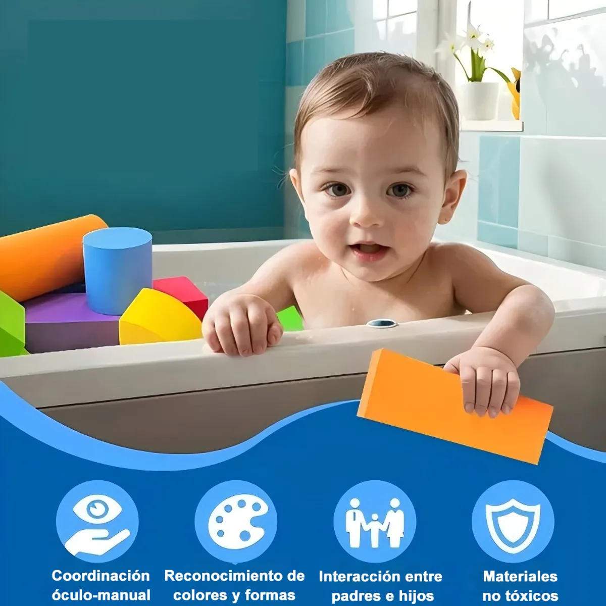 GENERICO - 92 Piezas Bloques De Espuma Para Niños Pequeños De 3 A 6