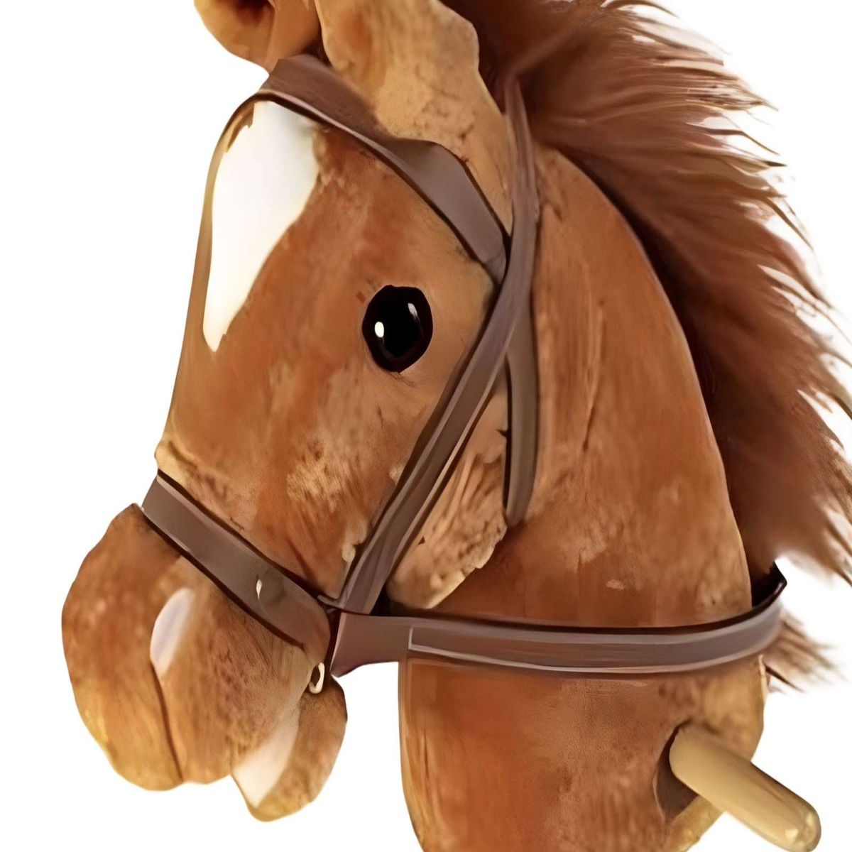 GENERICO - Caballo Bastón de Madera con Sonido Café