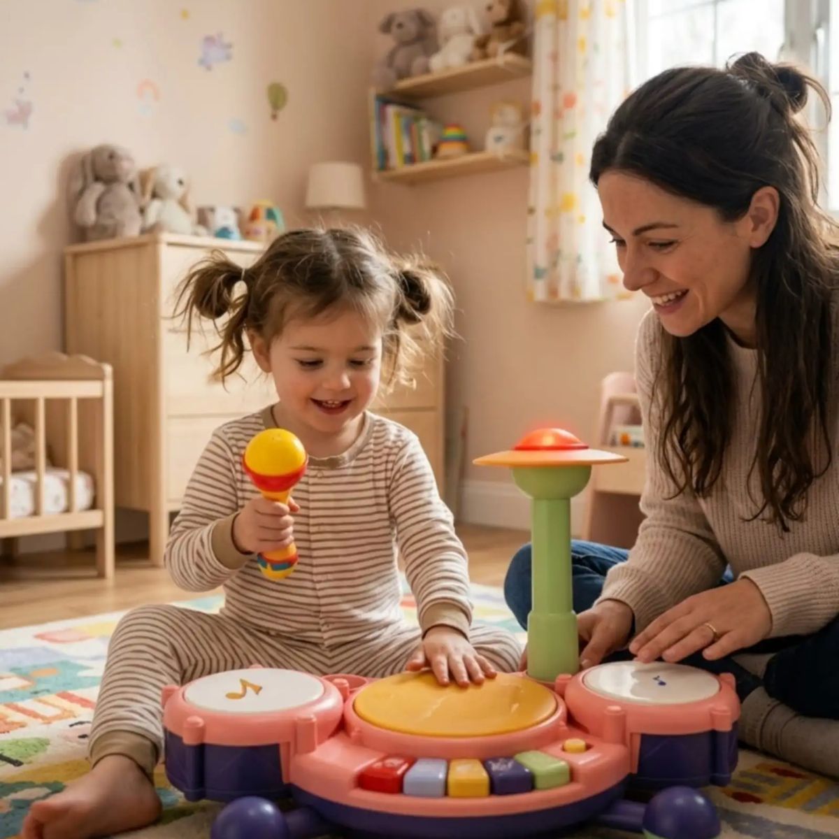 GENERICO - Juguete Infantil Batería Musical Interactiva con Melodias