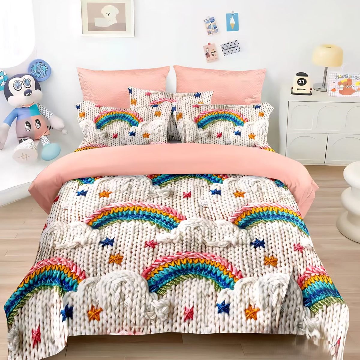 GENERICO - COBERTORES DE VERANO QUILTS REVERSIBLES INFANTILES DISEÑOS 5D