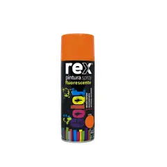 GENERICO - Pintura Spray Fluorescente Color Naranjo 400 Ml Rex 60031