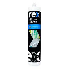 GENERICO - Silicona Neutra Transparente Cartucho 300ml Rex 30280