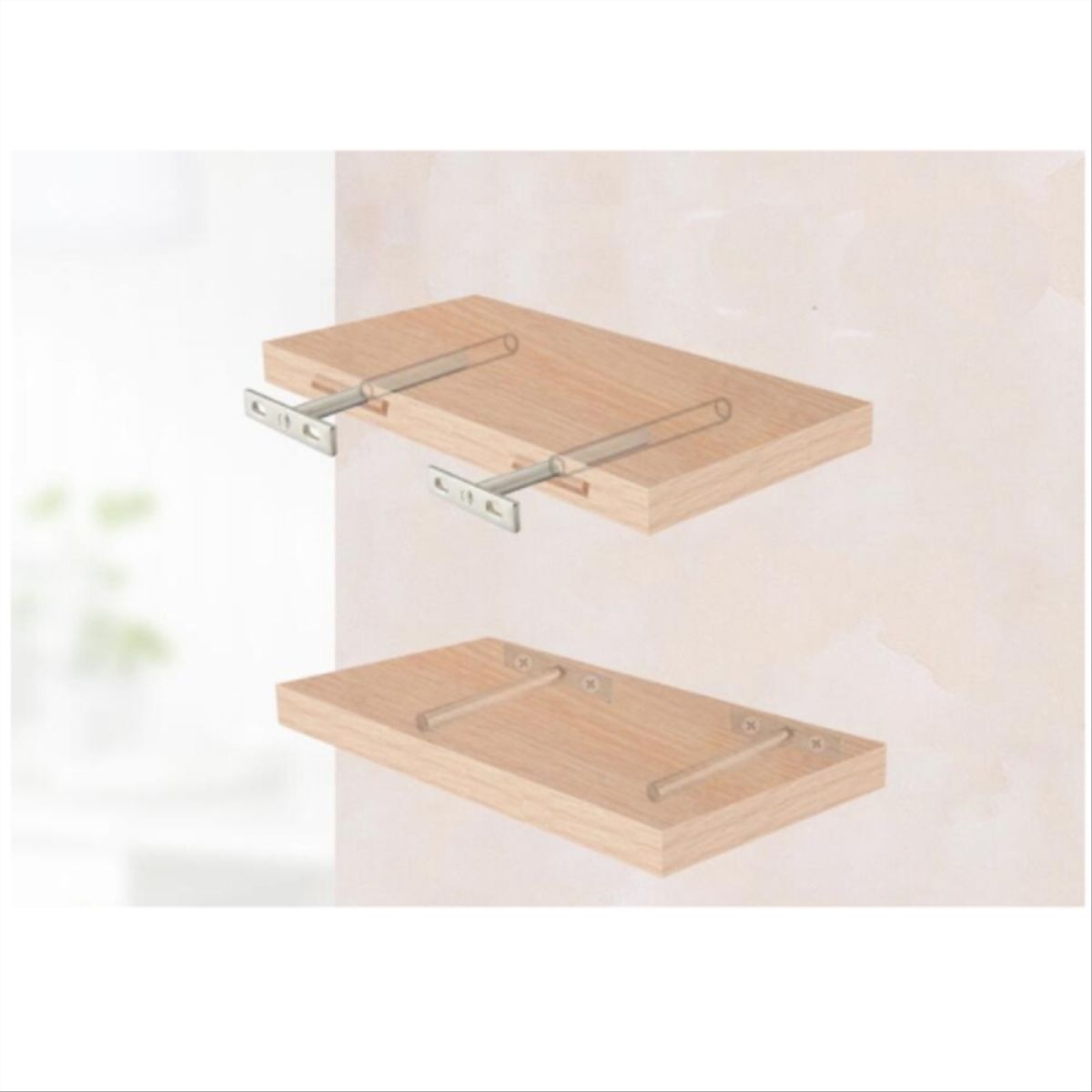 KUTZ - Soporte repisa invisible 121mm 4und