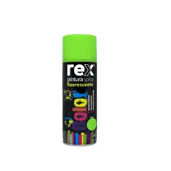 GENERICO - Pintura Spray Fluorescente Color Verde 400 Ml Rex 60033