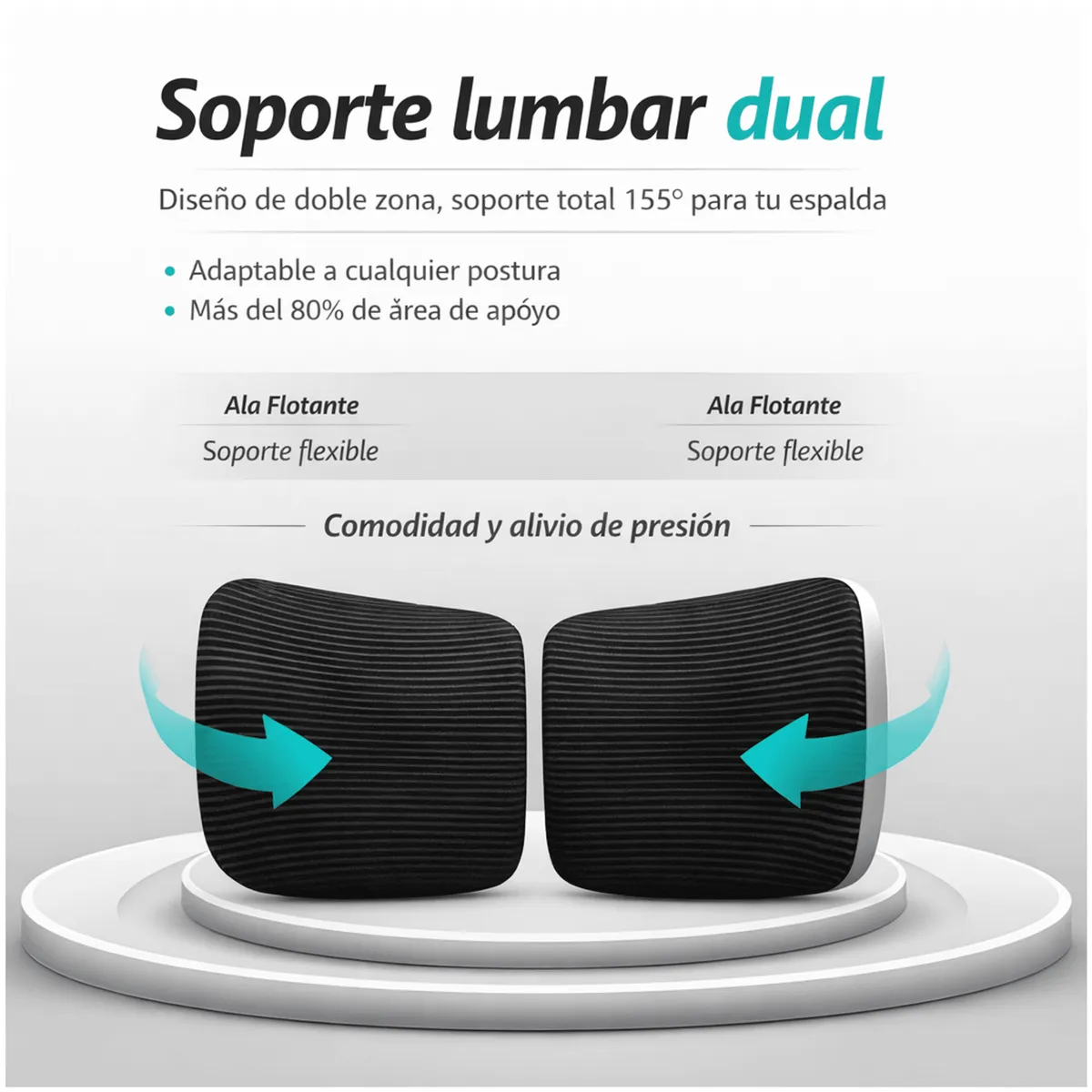 HOMER DESIGN - Silla De Oficina Ergonomica Pata Acero Con Colgador De Ropa