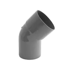 HOFFENS - Curva PVC sanitario gris 75mm