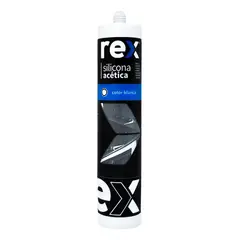 GENERICO - Silicona Acética Blanca Cartucho 300ml Rex 30307