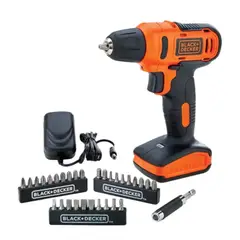 BLACK+DECKER - Taladro inal 12v plus + 32 accesorios ld12sc-b2c