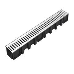 VINILIT - Set canaleta peatonal con rejilla galvanizada