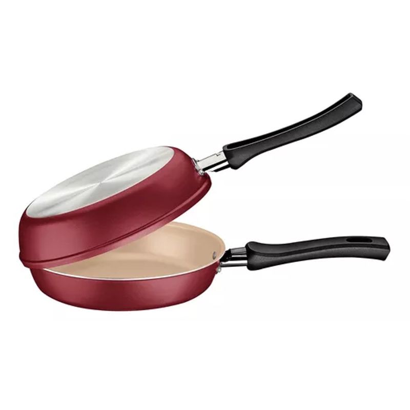 TRAMONTINA - Sartén doble antiadherente para tortillas Tramontina 20 cm