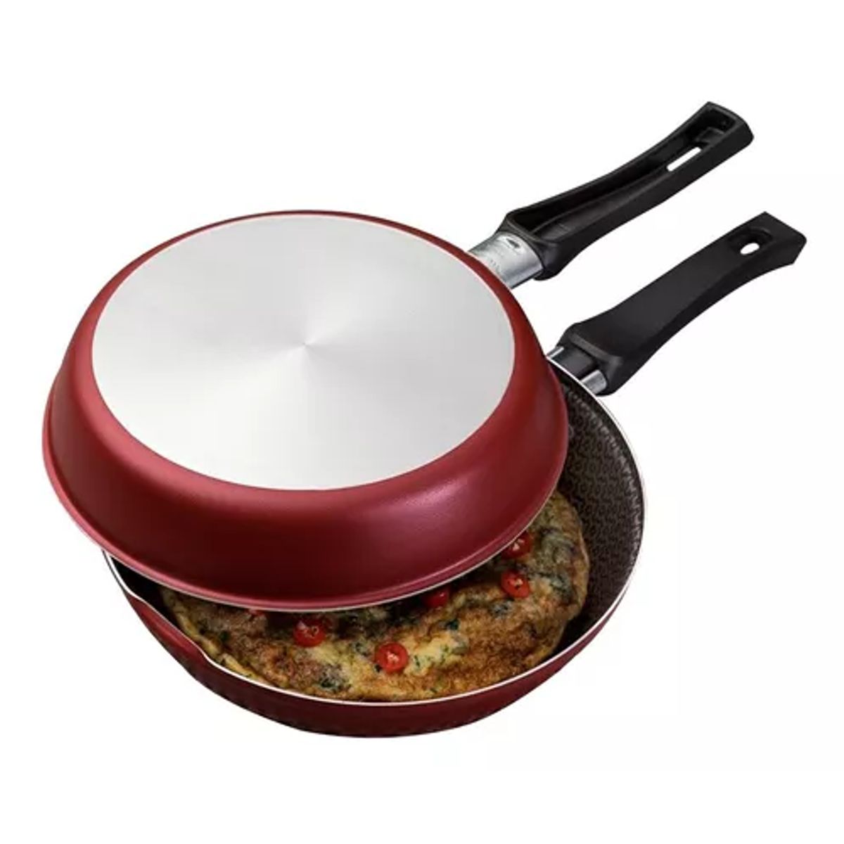 TRAMONTINA - Sartén doble antiadherente para tortillas Tramontina 20 cm