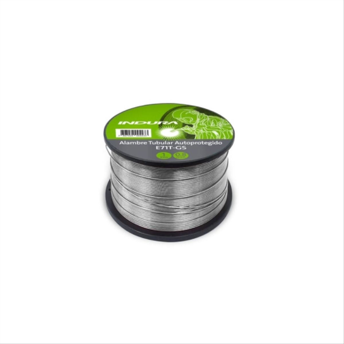 INDURA - Alambre soldar tubular e71t-gs 0,8mm 1kg indura