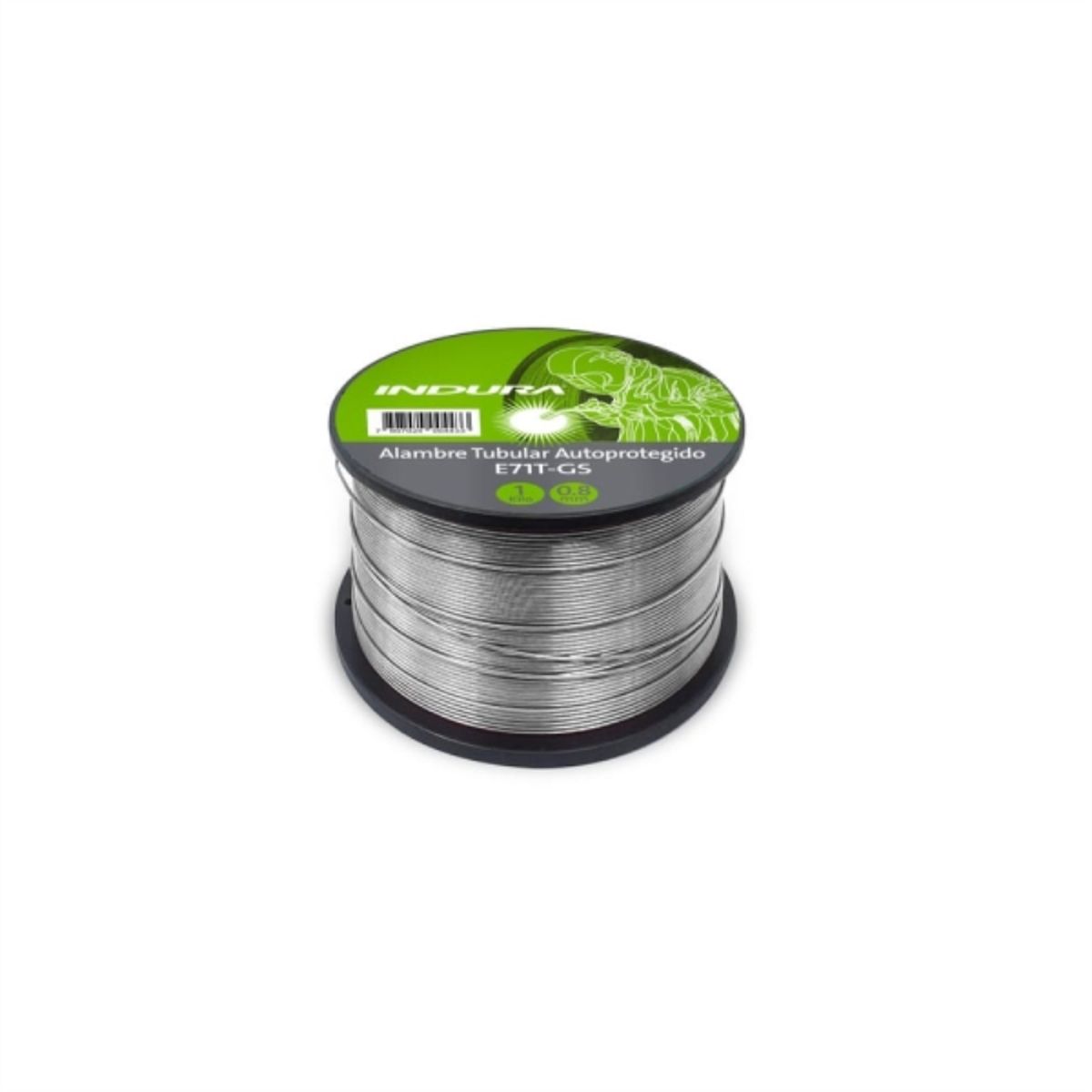 INDURA - Alambre soldar tubular e71t-gs 0,8mm 1kg indura