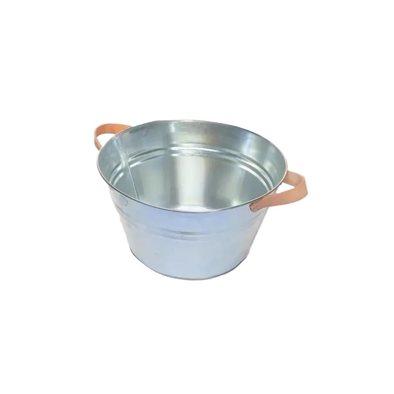 GENERICO - Paila Tarro 40cm Hojalata 25L Plata