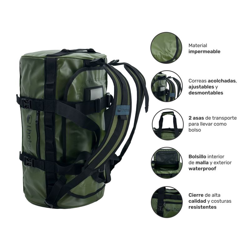 LHOTSE - Mochila Deportiva Impermeable Duffel 30 lts Lhotse