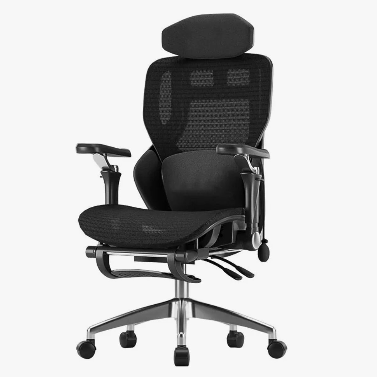 HOMER DESIGN - Silla De Oficina Ergonomica Pata Acero Con Airbag Lumbar
