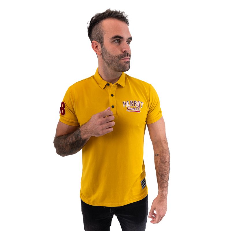 PARROT - Polera Cuello Pique Hombre