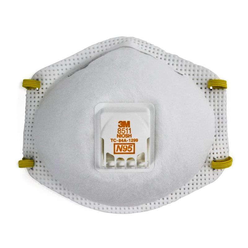 3M - Mascarilla n95 desechable c/valvula 8511 5 unds 3m