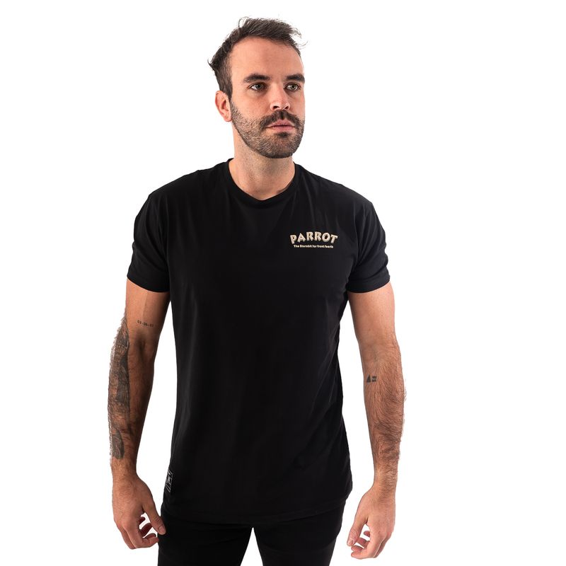 PARROT - Polera con estampado de pedrería