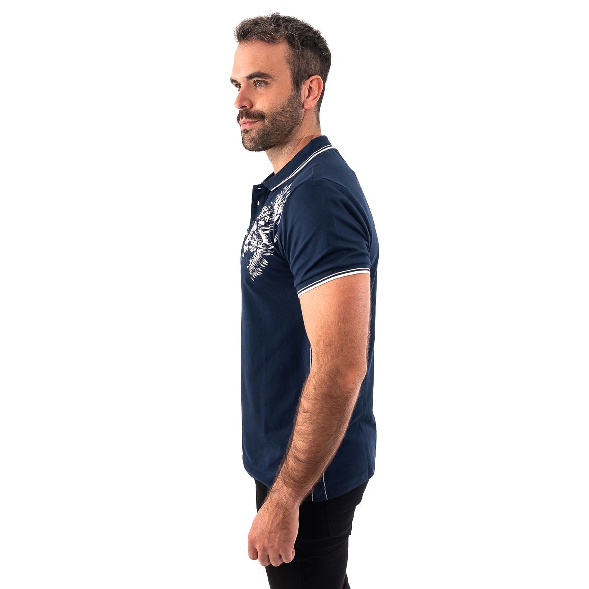 PARROT - Polera Manga Corta con estampados y bordados