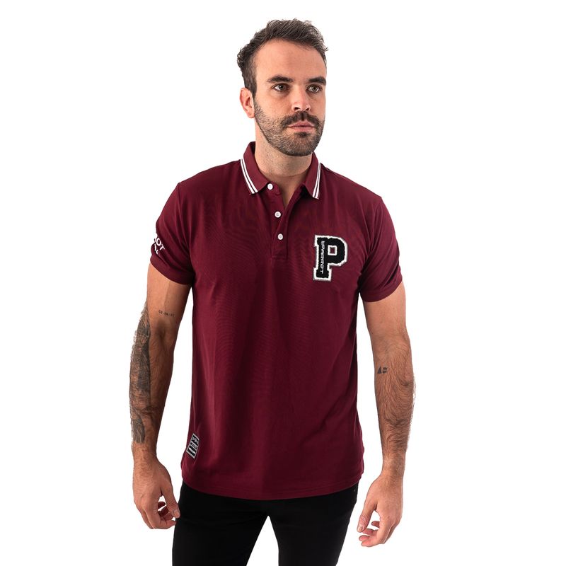 PARROT - Polera Manga Corta con Logo bordado