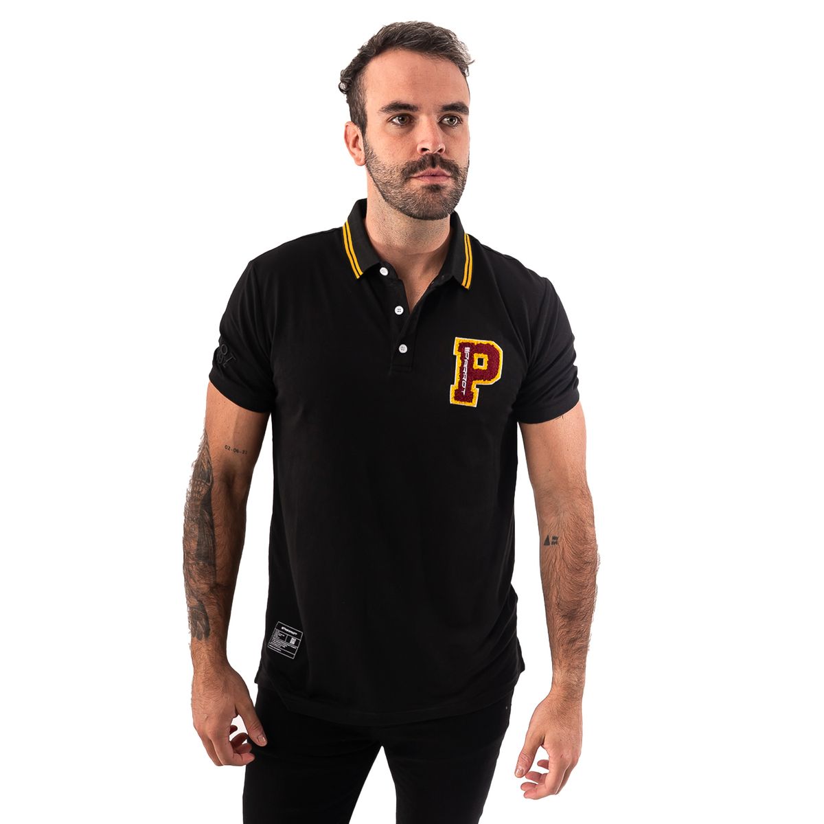 PARROT - Polera Manga Corta con Logo bordado