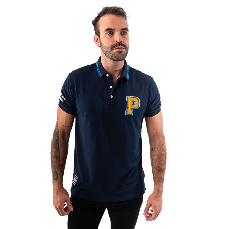 PARROT - Polera Manga Corta con Logo bordado
