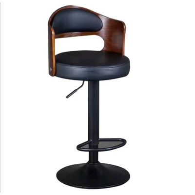 Imagen 2 del producto Pack 2 Sillas Bar De Luxe Madera con Respaldo Boscco Negro/Negro