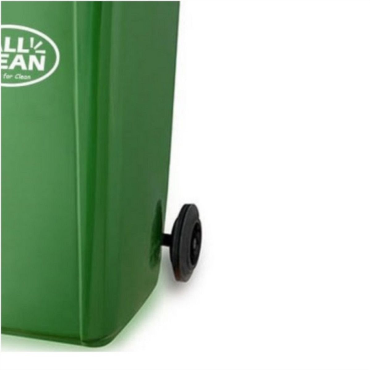 ALL CLEAN - Basurero plástico con ruedas 120 lt verde