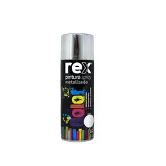 GENERICO - Pintura Spray Metalizado Cromo 400ml Rex 60023