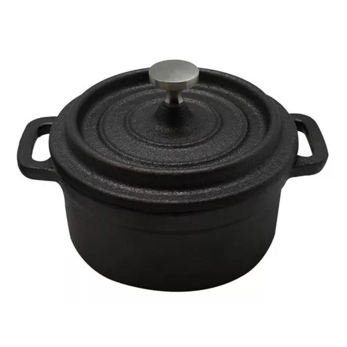 GENERICO - Mini cacerola Wayu de hierro fundido color negro