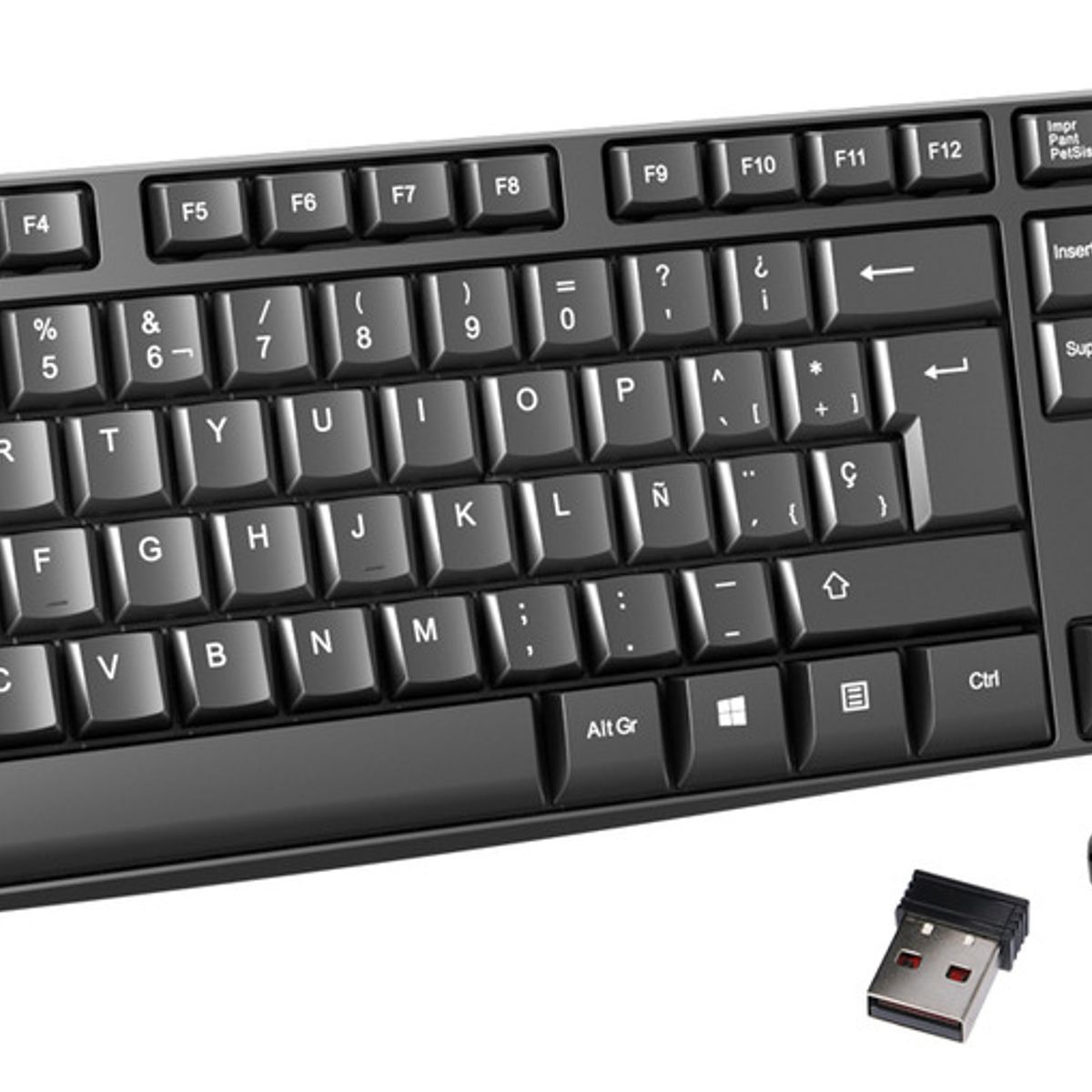 TECMASTER - Teclado Y Mouse Inalámbrico 1200dpi Tecmaster Tm-100512