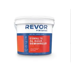 REVOR - Esmalte al agua semibrillo pintamax blanco 4 gl