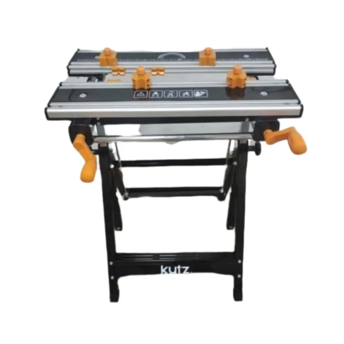 KUTZ - Banco de trabajo plegable aluminio 600x580x(77-107)mm
