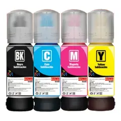 MALIK - Pack 4 Tinta 70ml Sublimacion Para Epson Serie L 80042