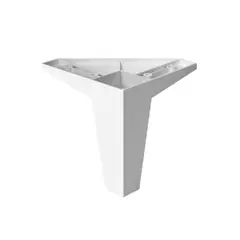 KUTZ - Pata kompas abs 100mm blanco