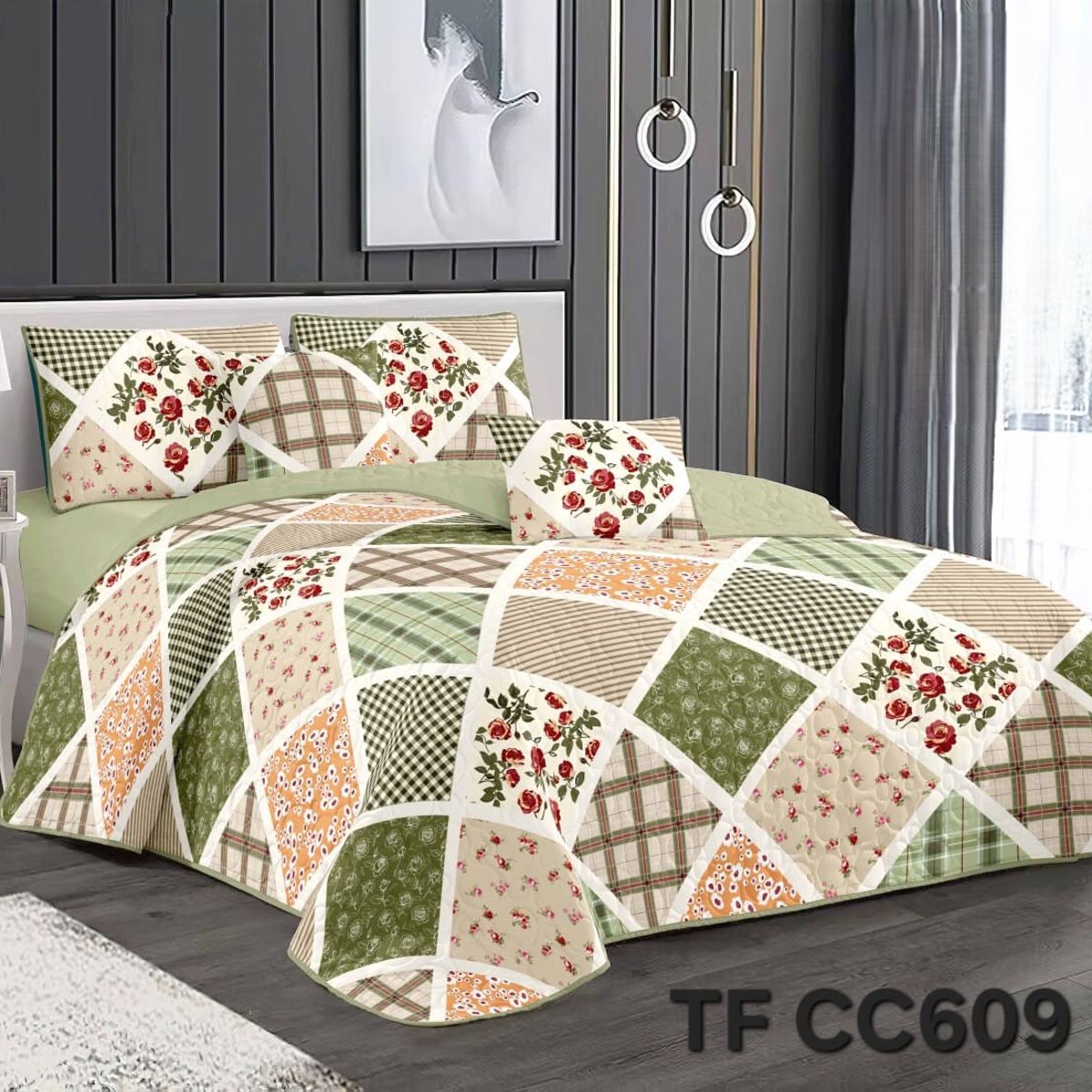 GENERICO - COBERTORES DE VERANO QUILTS HERMOSOS COLORES