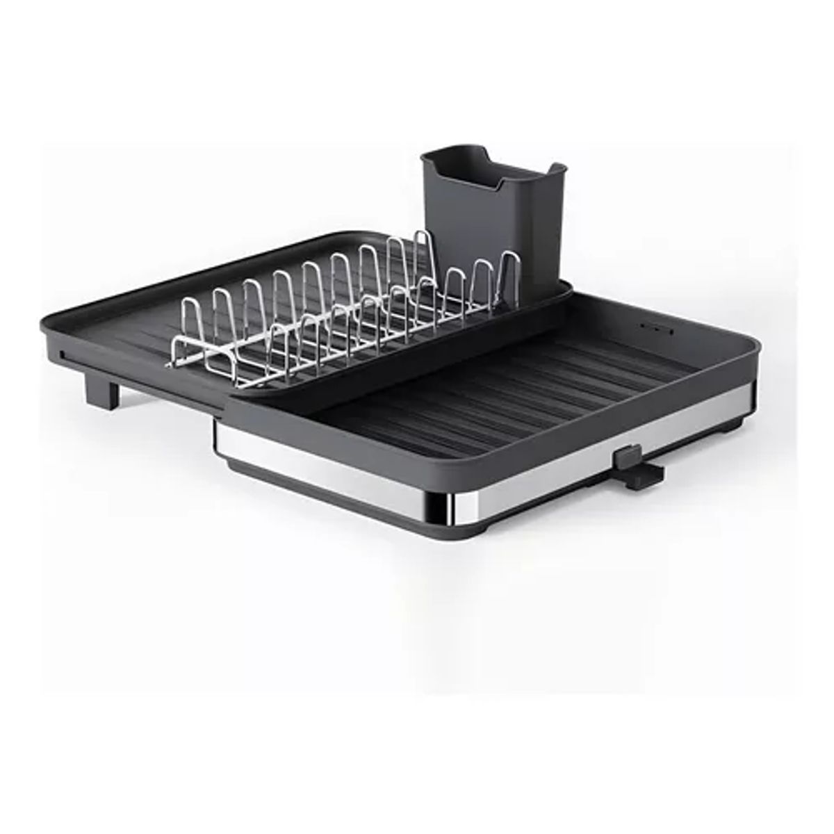 GENERICO - Secaplatos escurridor de cocina acero inoxidable plegable para loza