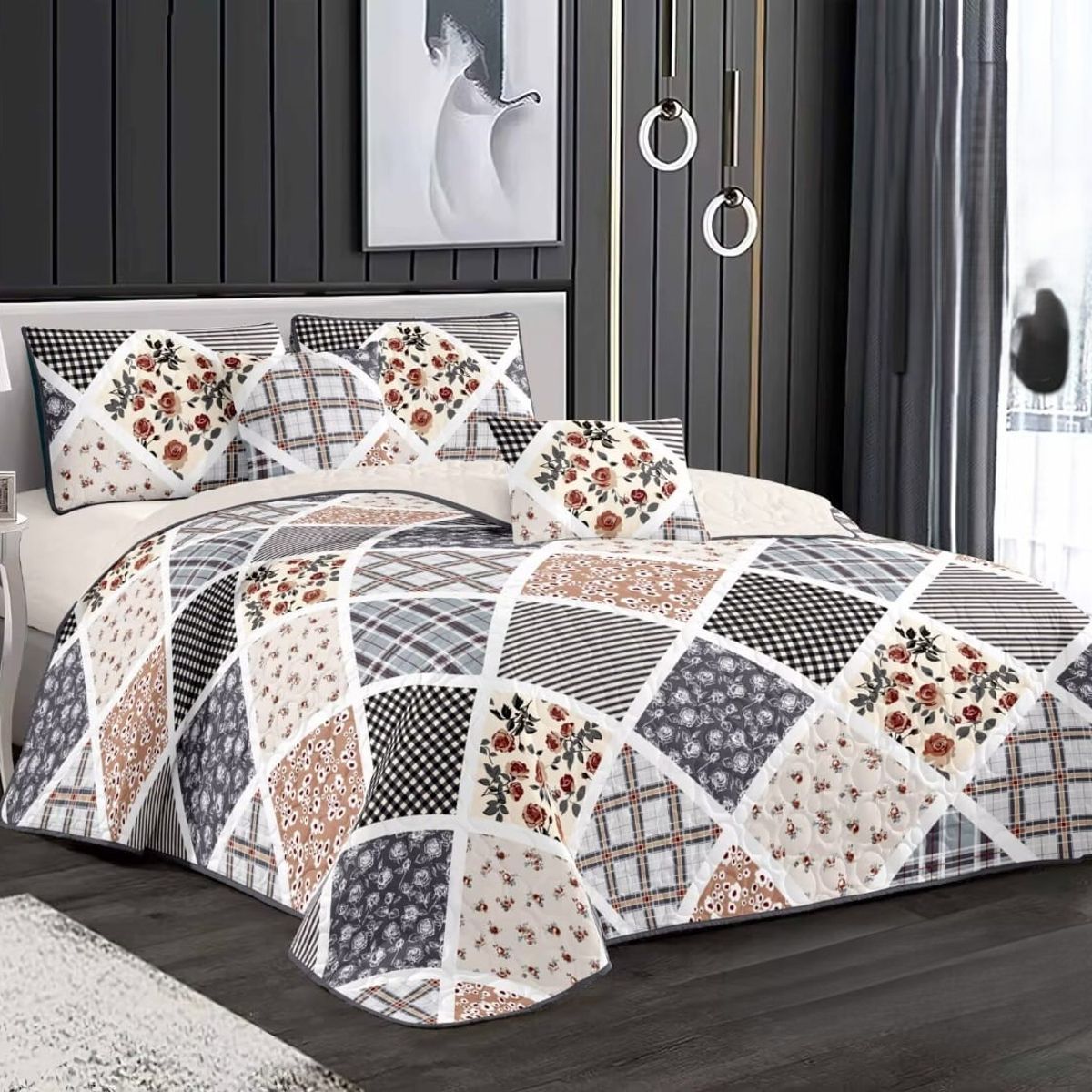 GENERICO - COBERTORES DE VERANO QUILTS HERMOSOS COLORES