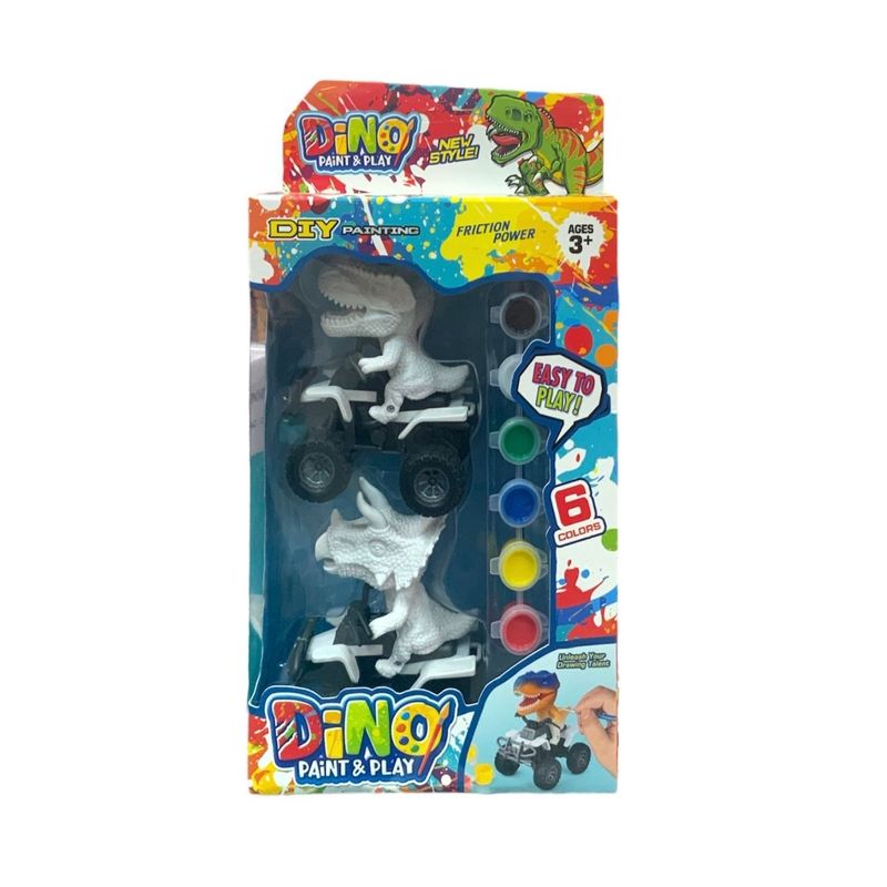 GENERICO - Dinosaurios Motorizados a Fricción para Pintar