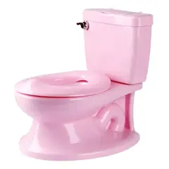 GENERICO - Pelela aprendizaje tipo WC sonido cisterna color rosado