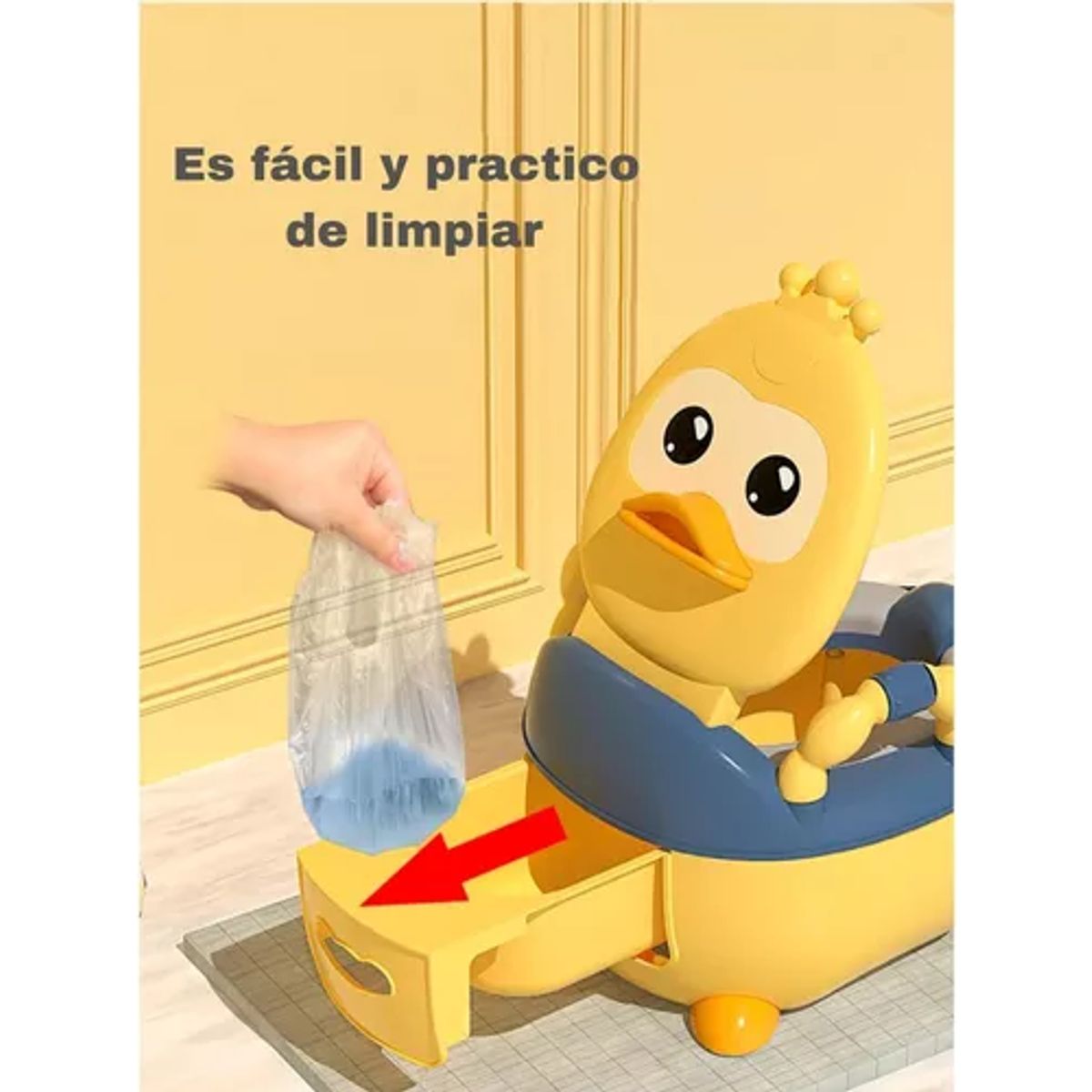 GENERICO - Pelela bacinica pato para bebé niño o niña