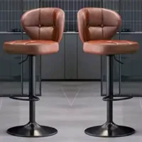 Pack Sillas Bar Alex Nordic Taburete Ecocuero Café