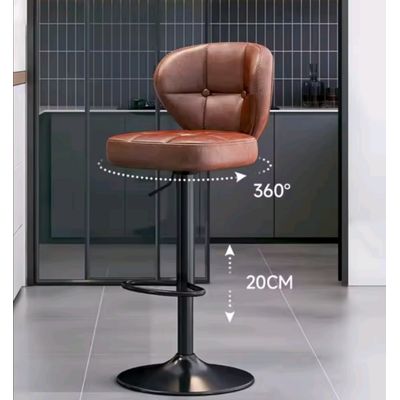 Imagen 2 del producto Pack Sillas Bar Alex Nordic Taburete Ecocuero Café