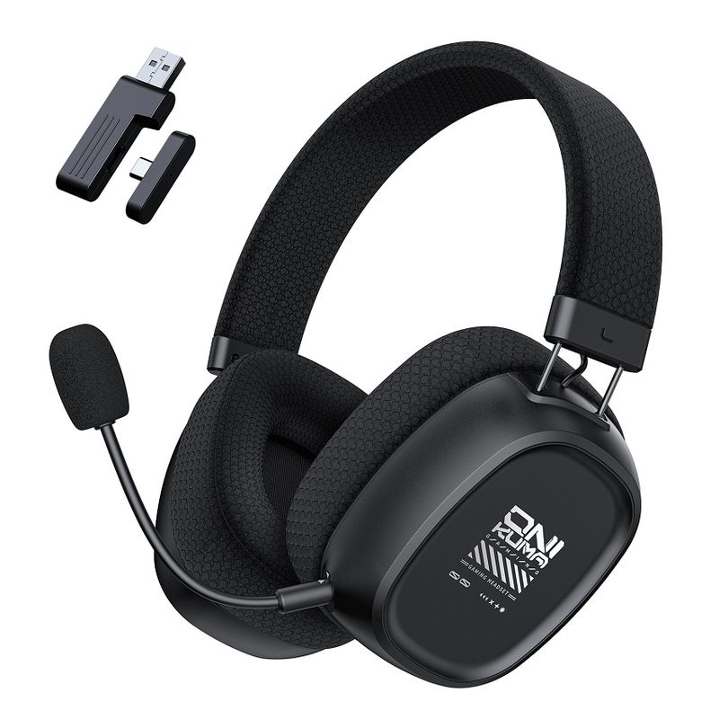ONIKUMA - Onikuma GT839 Audífonos de juego Bluetooth de tres modos Negro