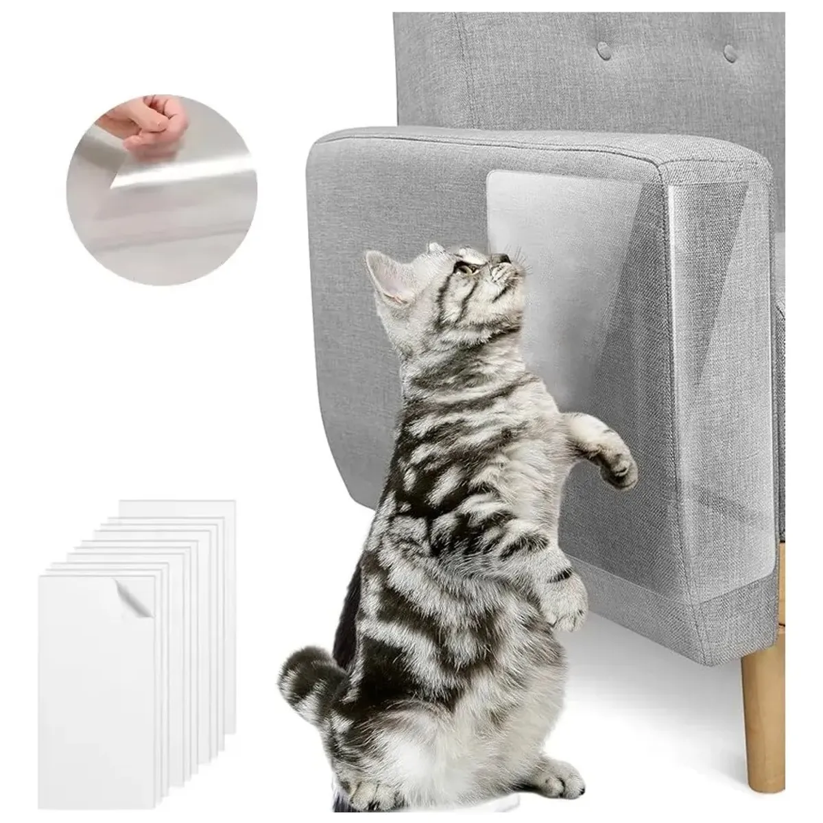 GENERICO - Protector Muebles 12 Cintas Antiarañazos Gatos Sofa Sillón