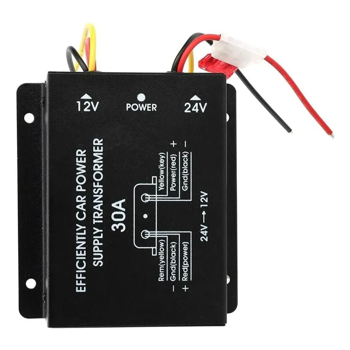 GENERICO - Inversor Conversor De 24v A 12v 30a  Transformador Dc-dc